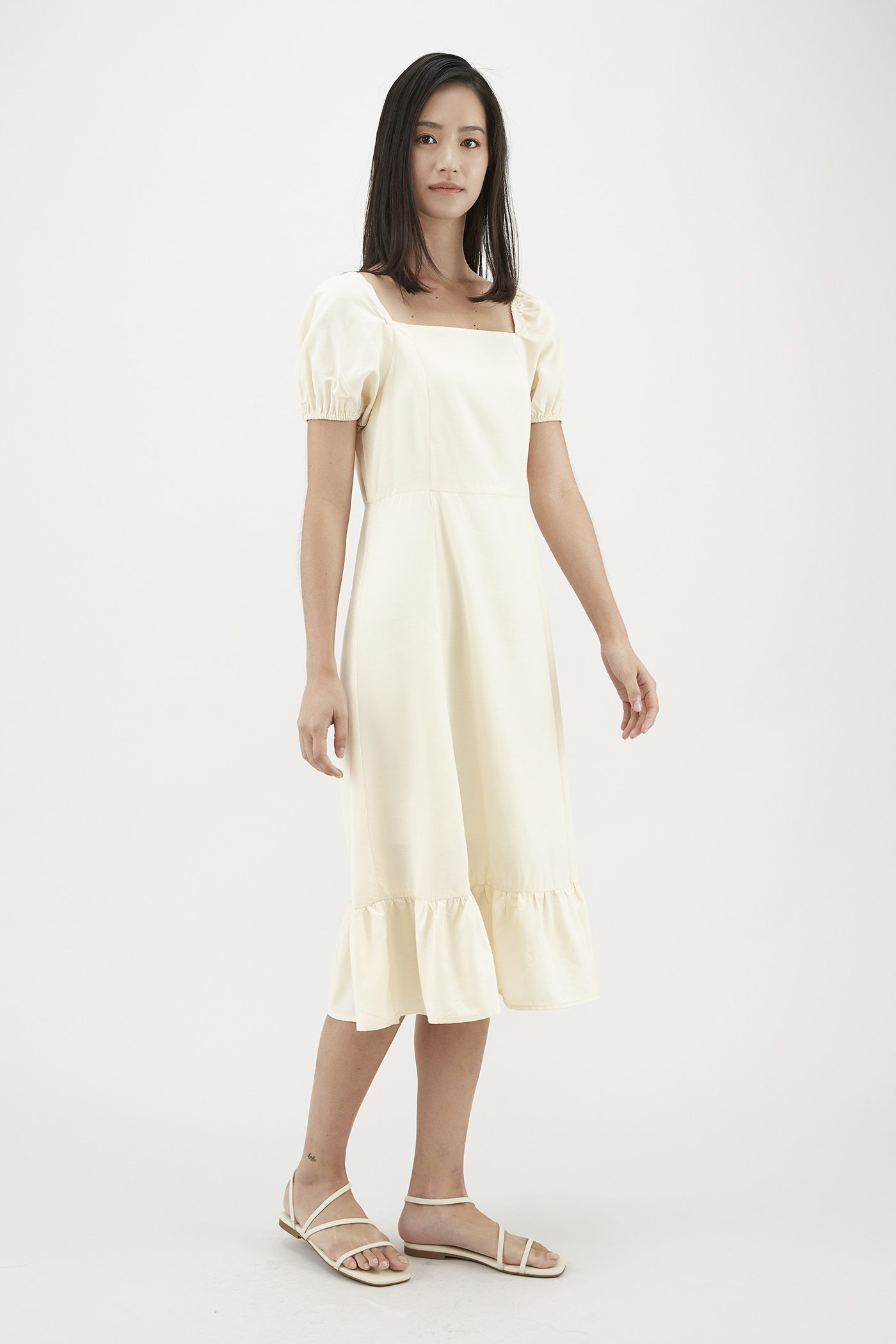 Eydie Puff-Sleeve Dress