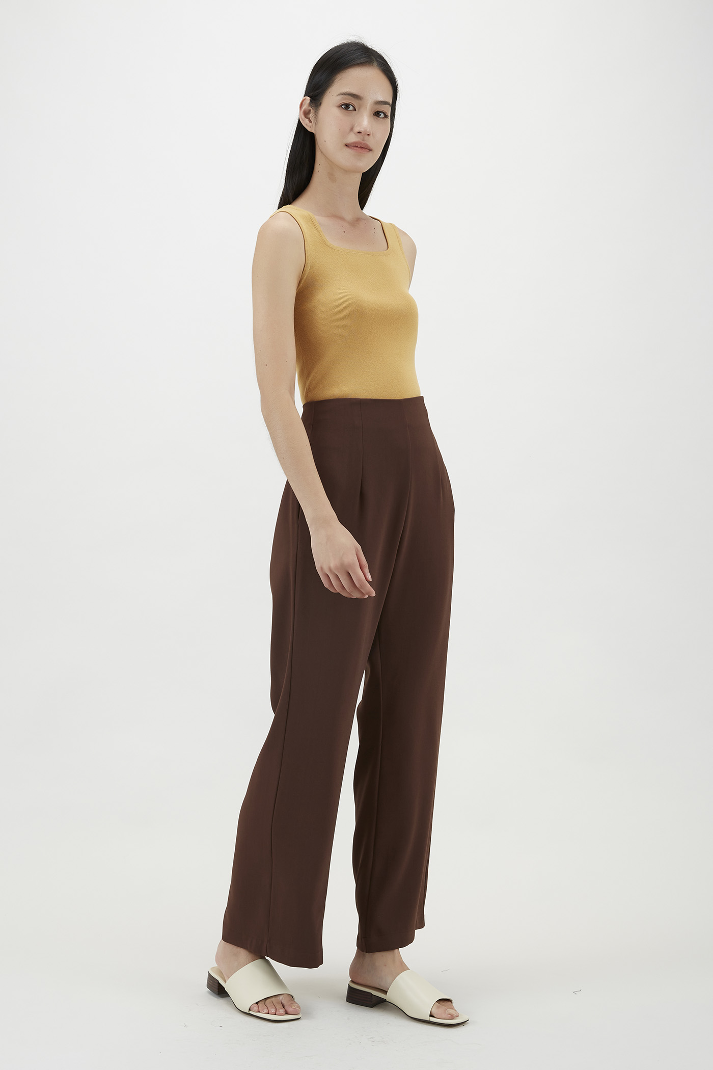 Aspen Square-neck Knit Top