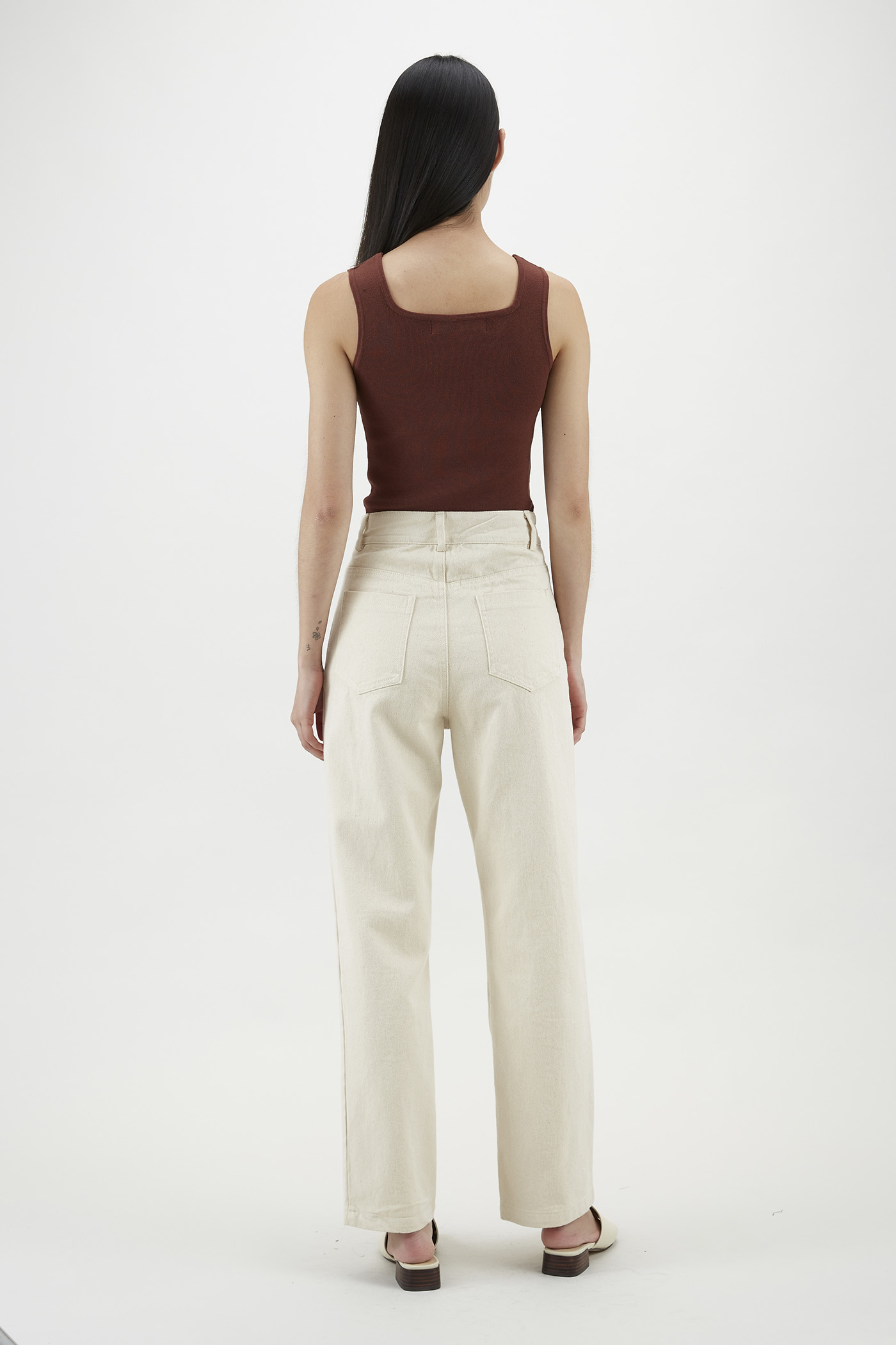 Aspen Square-neck Knit Top 