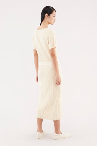 Nydia Ribbed Knit Dress 