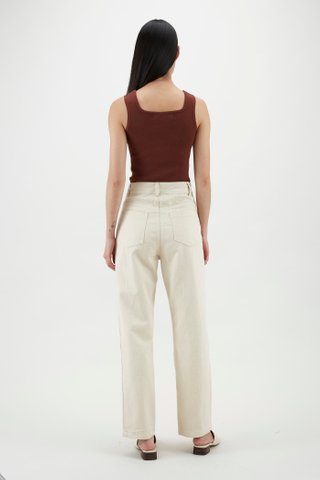 Aspen Square-neck Knit Top 