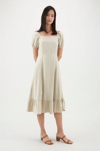Eydie Puff-Sleeve Dress