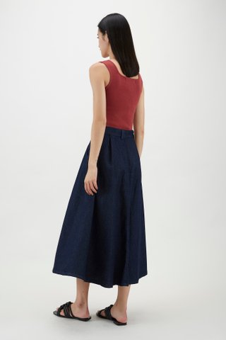 Aspen Square-neck Knit Top