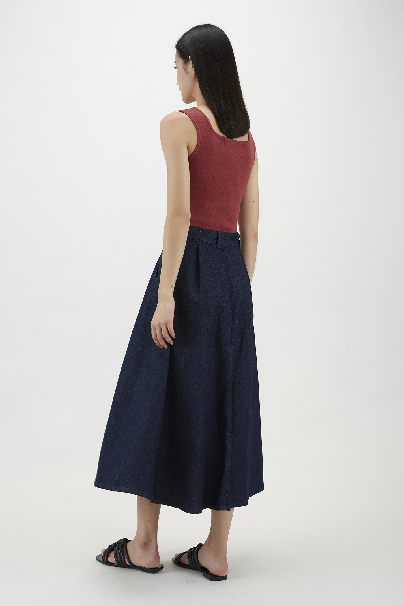 Aspen Square-neck Knit Top