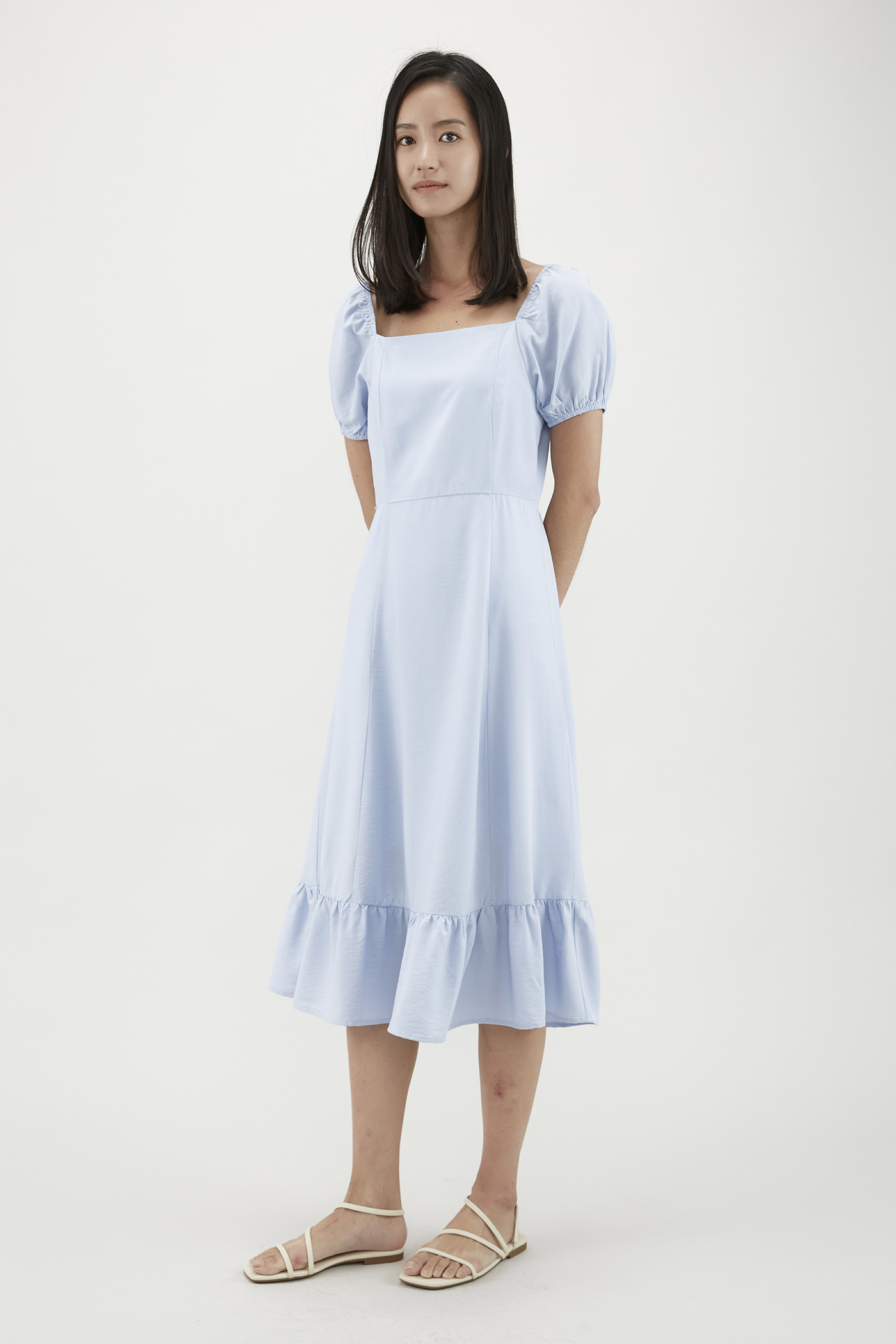 Eydie Puff-Sleeve Dress