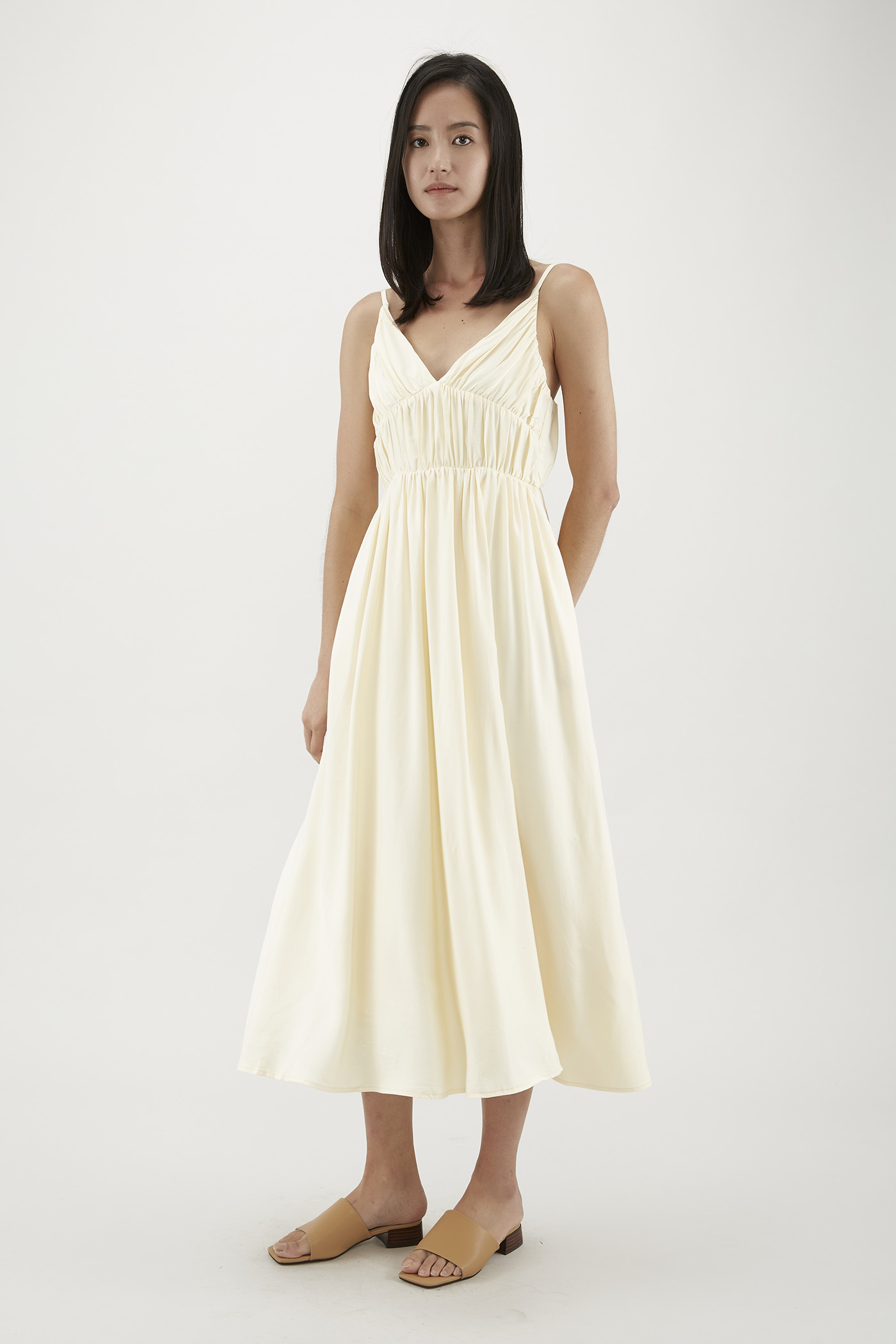 Ayesha Textured Empire-Waist Dress