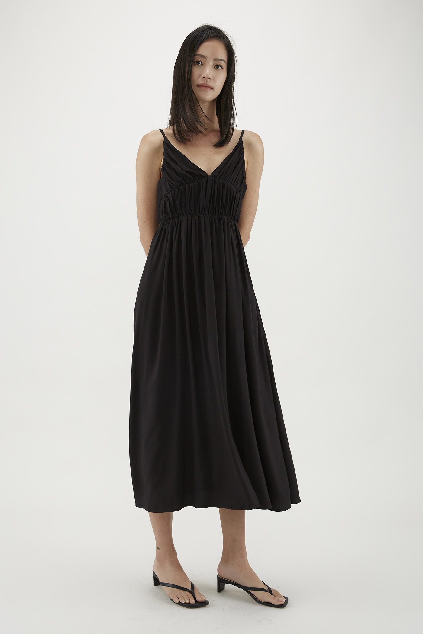 Ayesha Textured Empire-Waist Dress