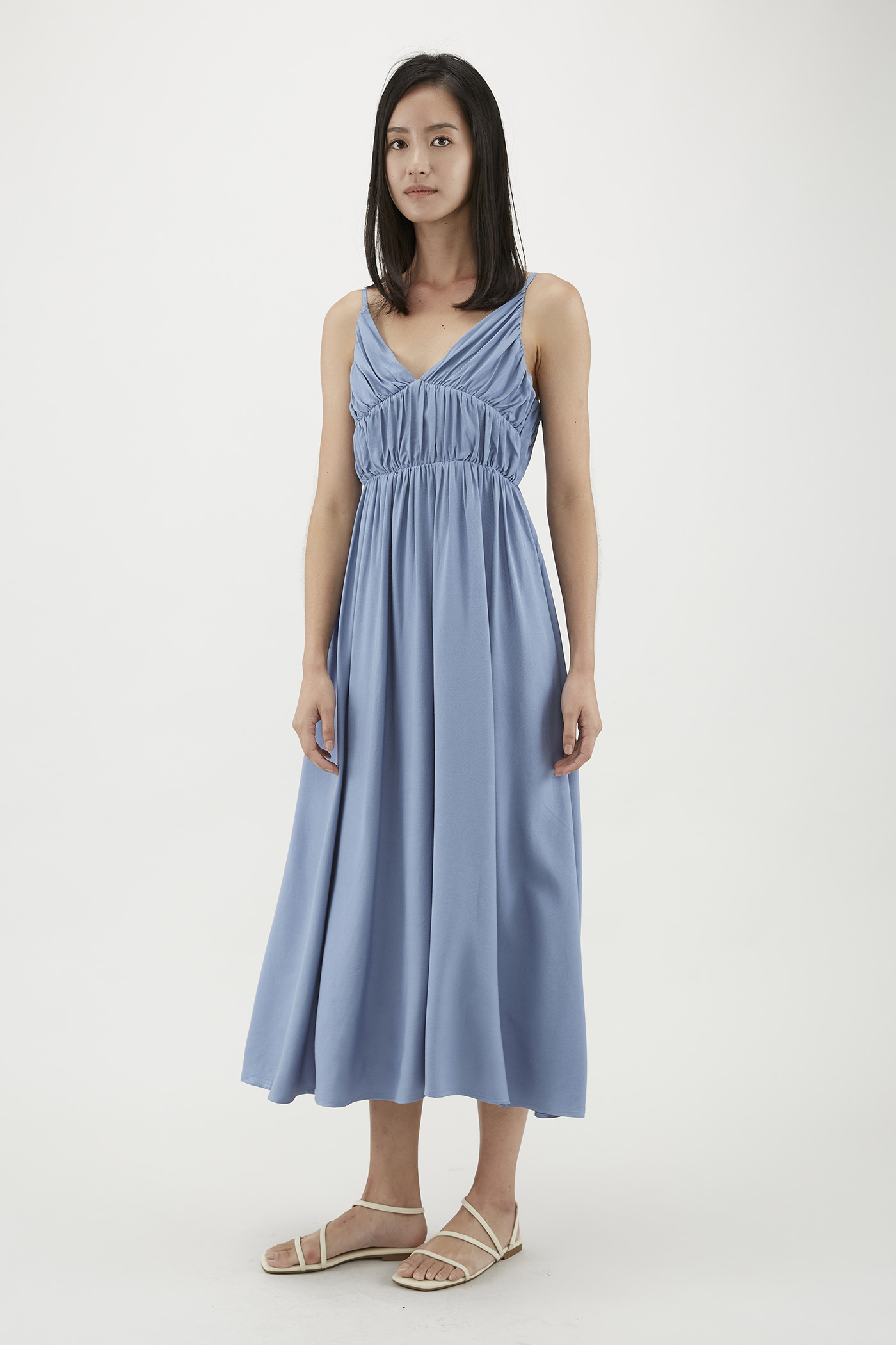 Ayesha Textured Empire-Waist Dress