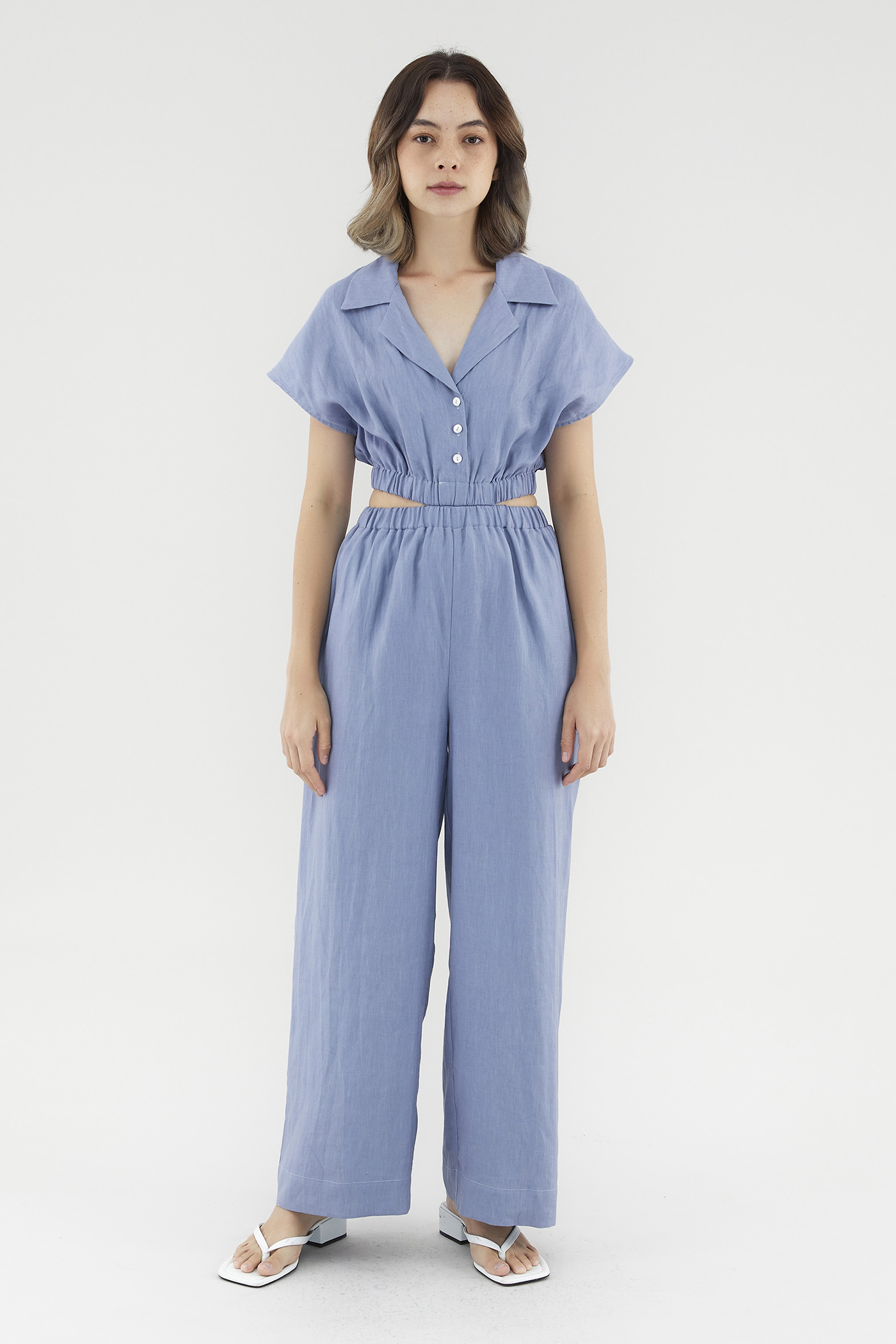 Cataleya Linen Cut-Out Jumpsuit