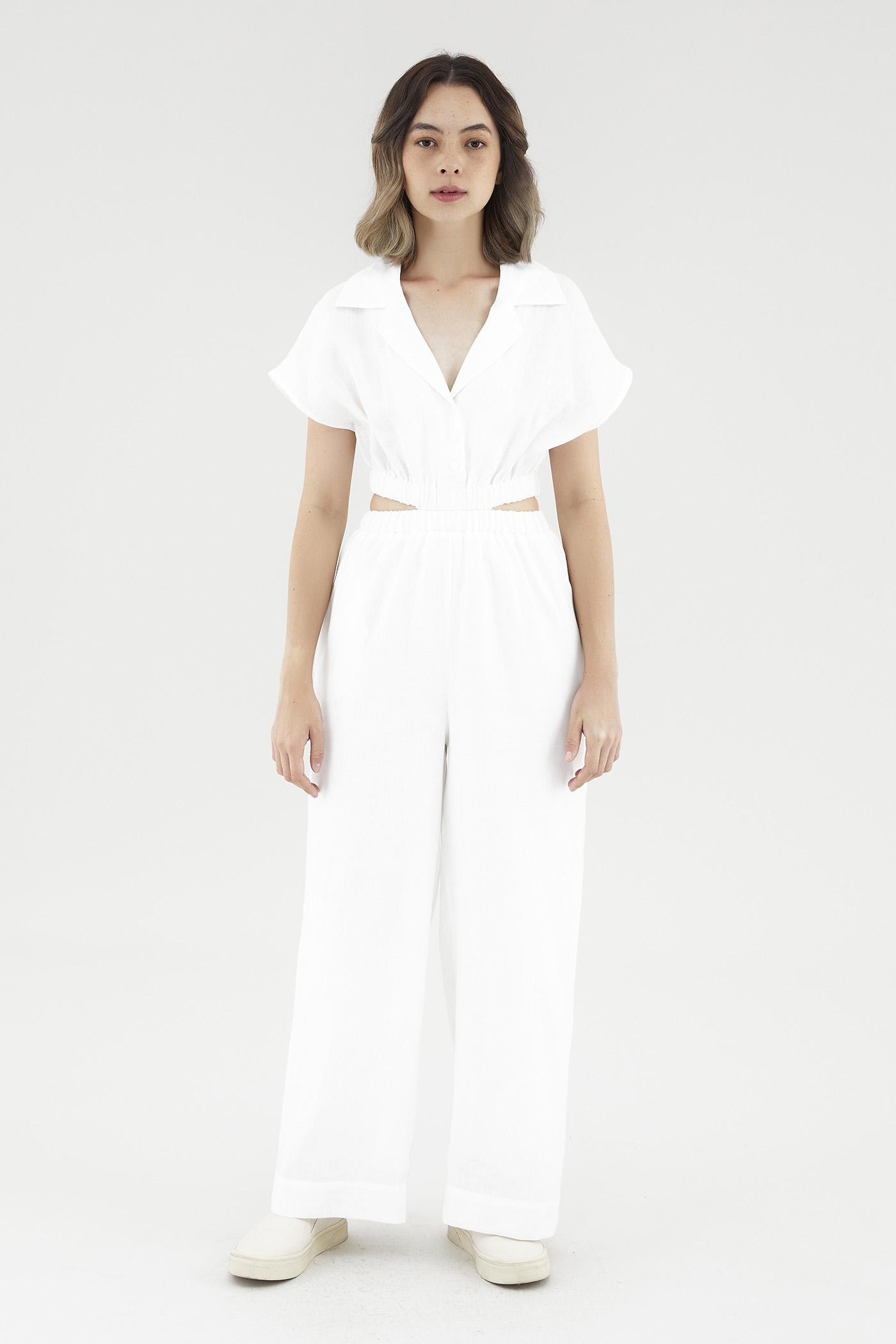 Cataleya Linen Cut-Out Jumpsuit