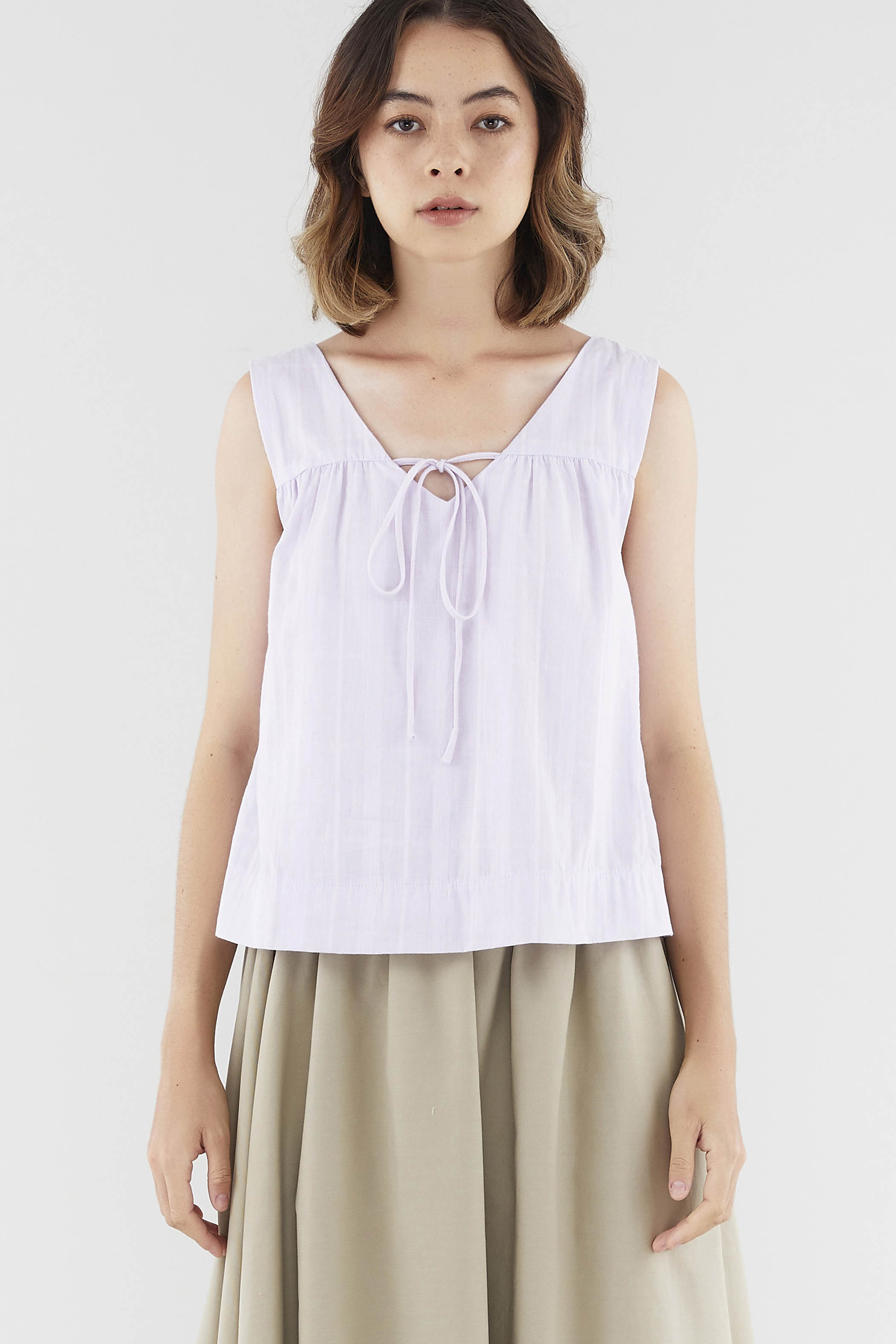 Brady Tie-Front Blouse
