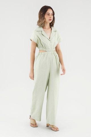 Cataleya Linen Cut-Out Jumpsuit