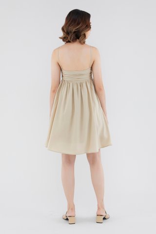 Raella Ruched-Front Mini Dress