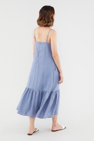 Sallyann Linen Frill-Hem Dress