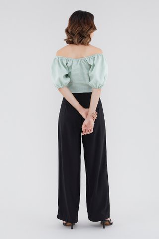 Cascy Linen Off-Shoulder Blouse