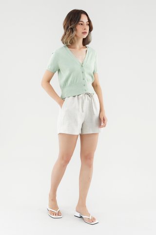 Alyvia Button-Down Knit Top