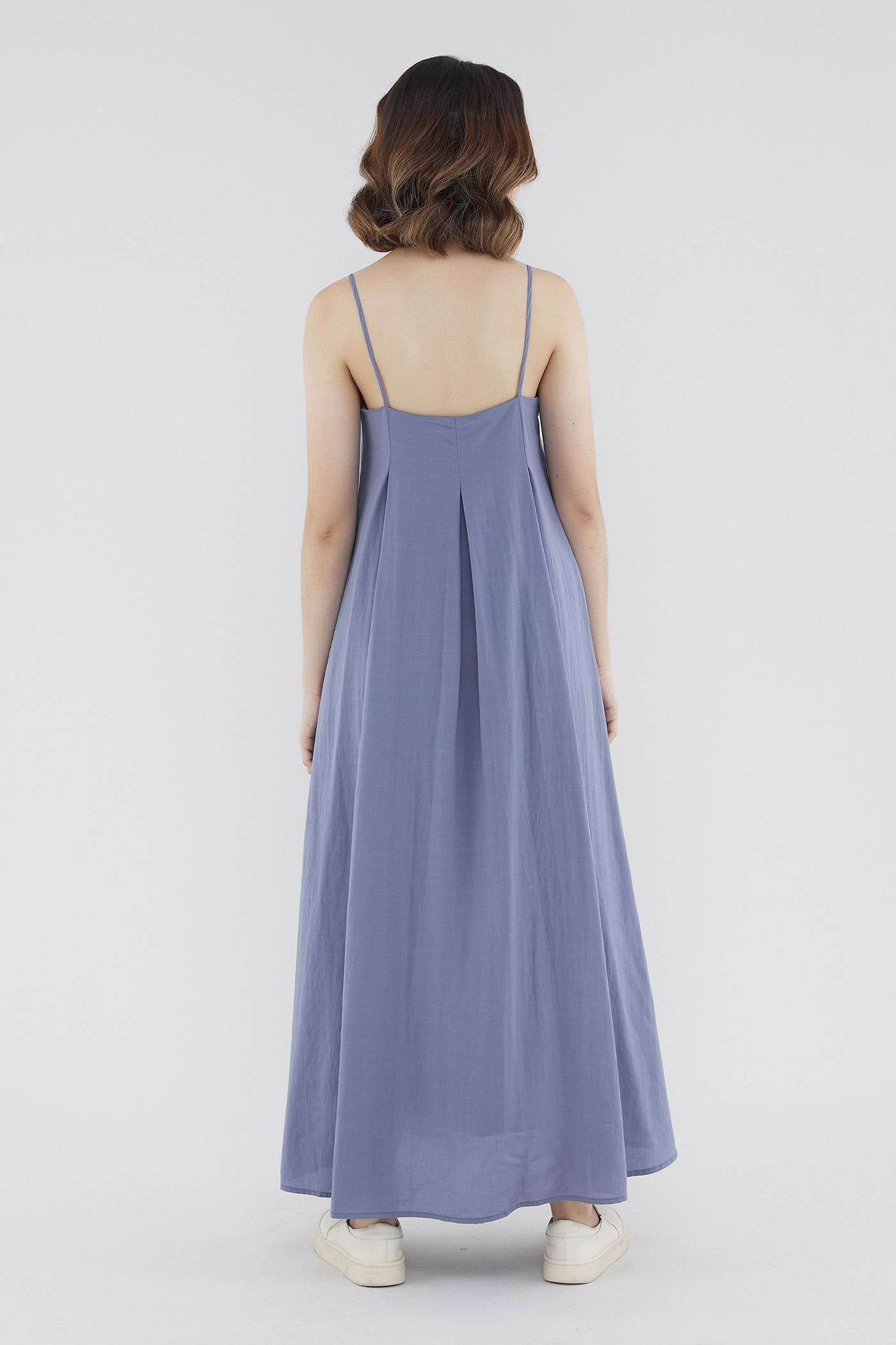 Shanelle Back-Pleat Dress