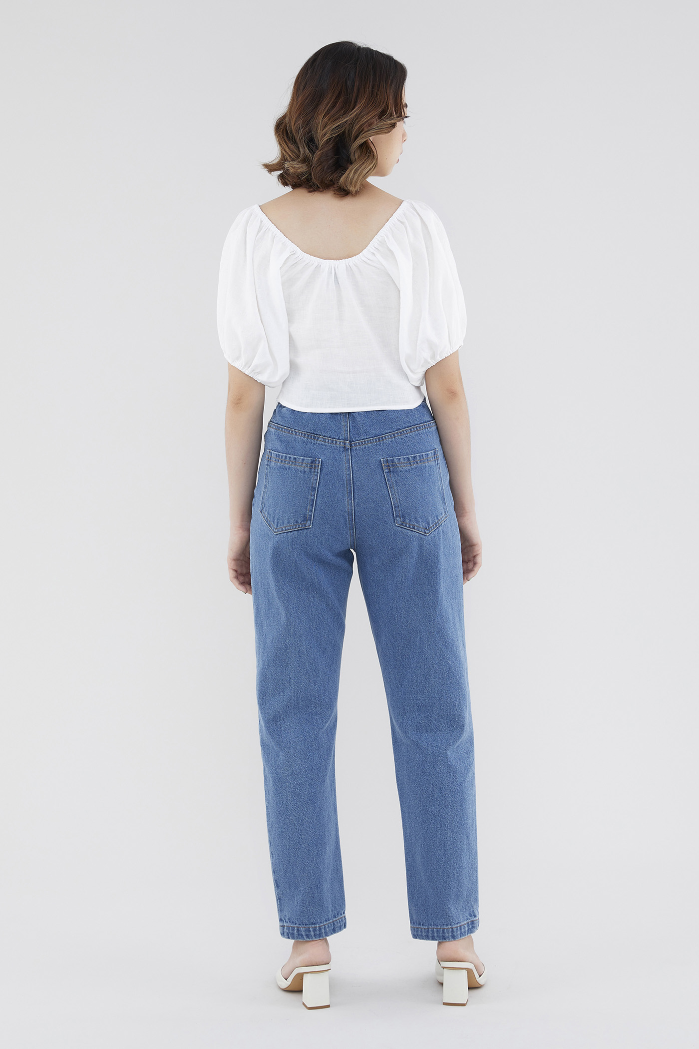 Cascy Linen Off-Shoulder Blouse