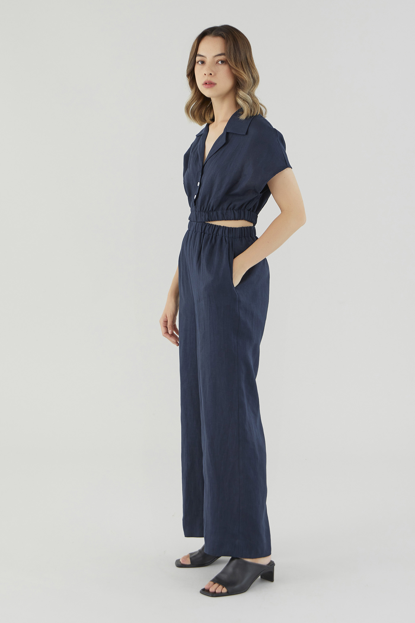 Cataleya Linen Cut-Out Jumpsuit