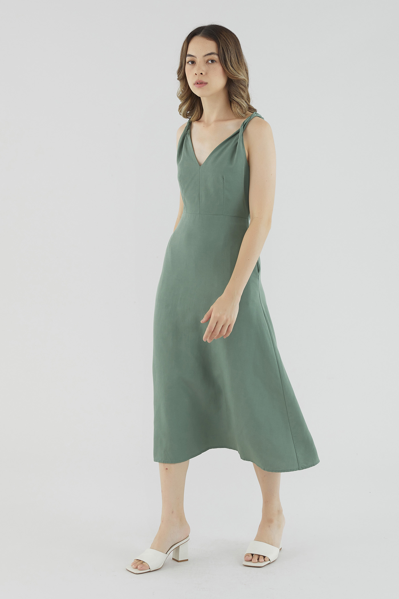 Kadisha Twisted Strap Dress