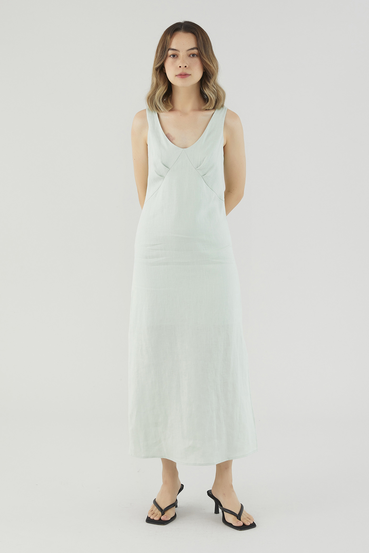 Raylina Linen Column Dress