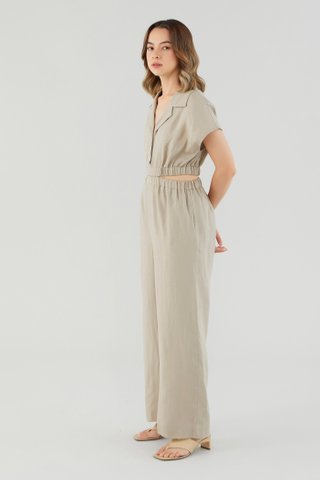 Cataleya Linen Cut-Out Jumpsuit