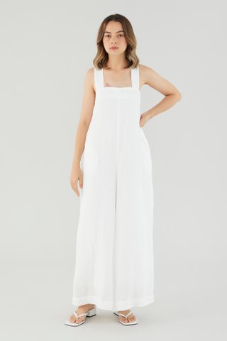 Dorene Linen Tie-Back Jumpsuit
