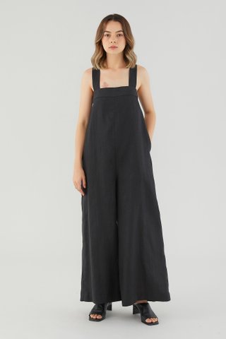Dorene Linen Tie-Back Jumpsuit