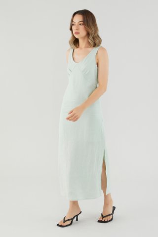 Raylina Linen Column Dress
