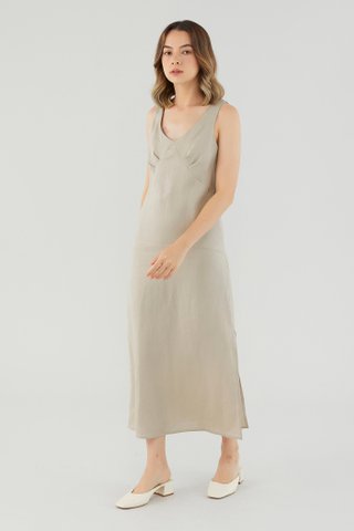 Raylina Linen Column Dress