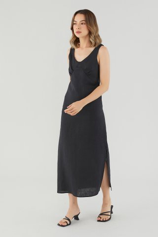 Raylina Linen Column Dress