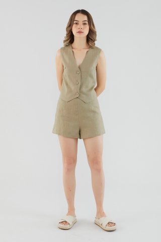 Brier Linen Waistcoat