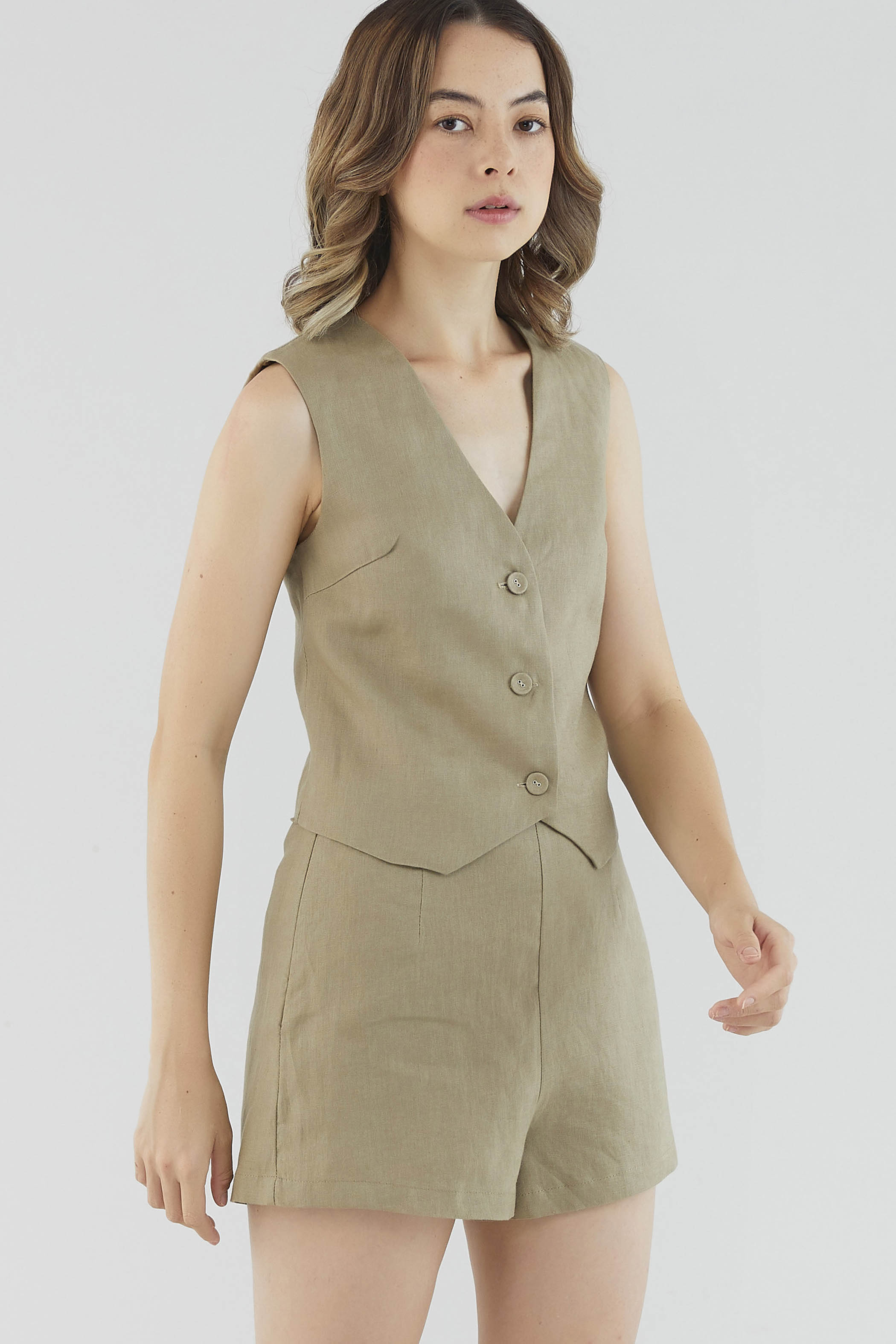 Brier Linen Waistcoat