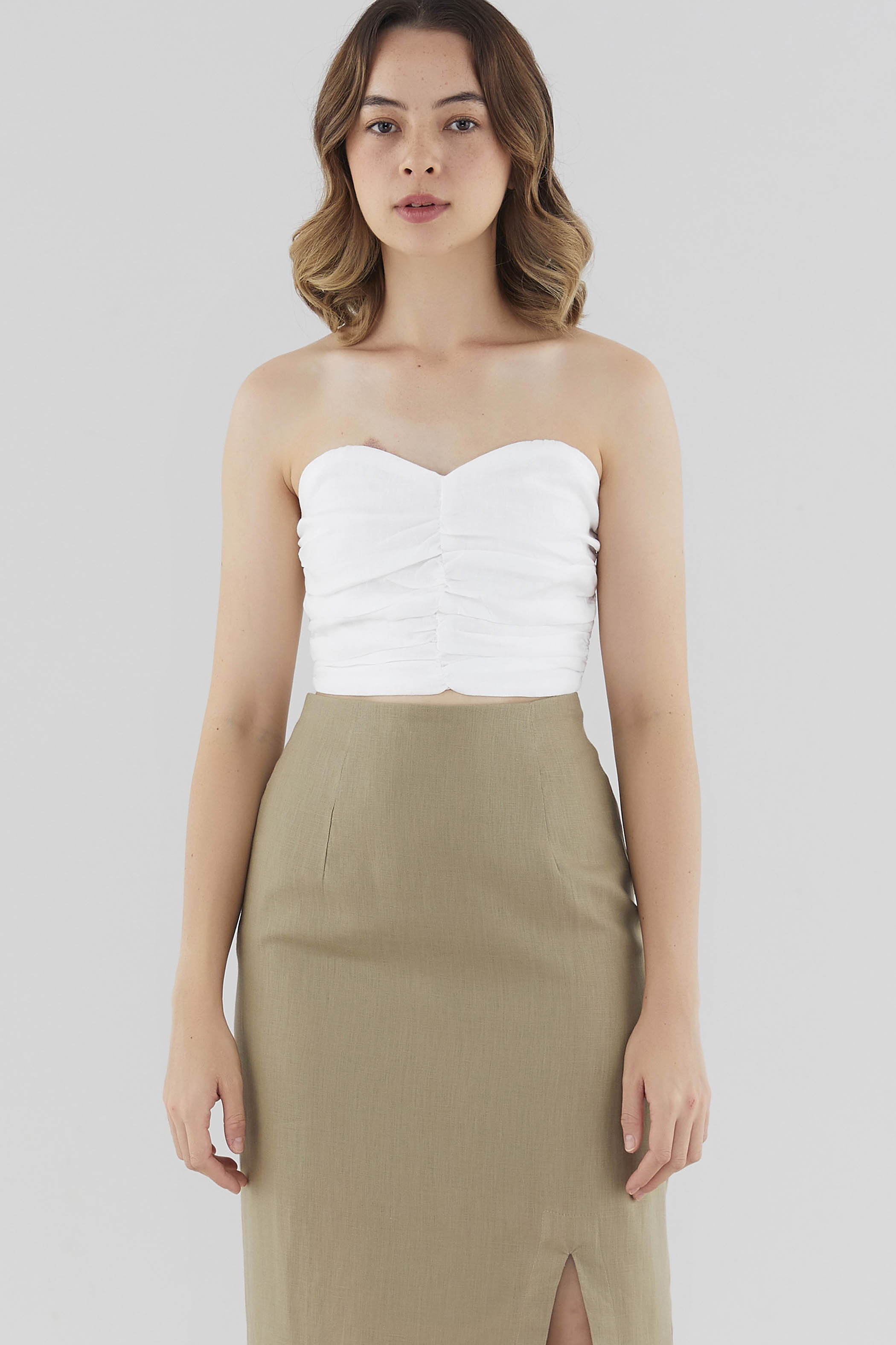Suzie Linen Tube Top