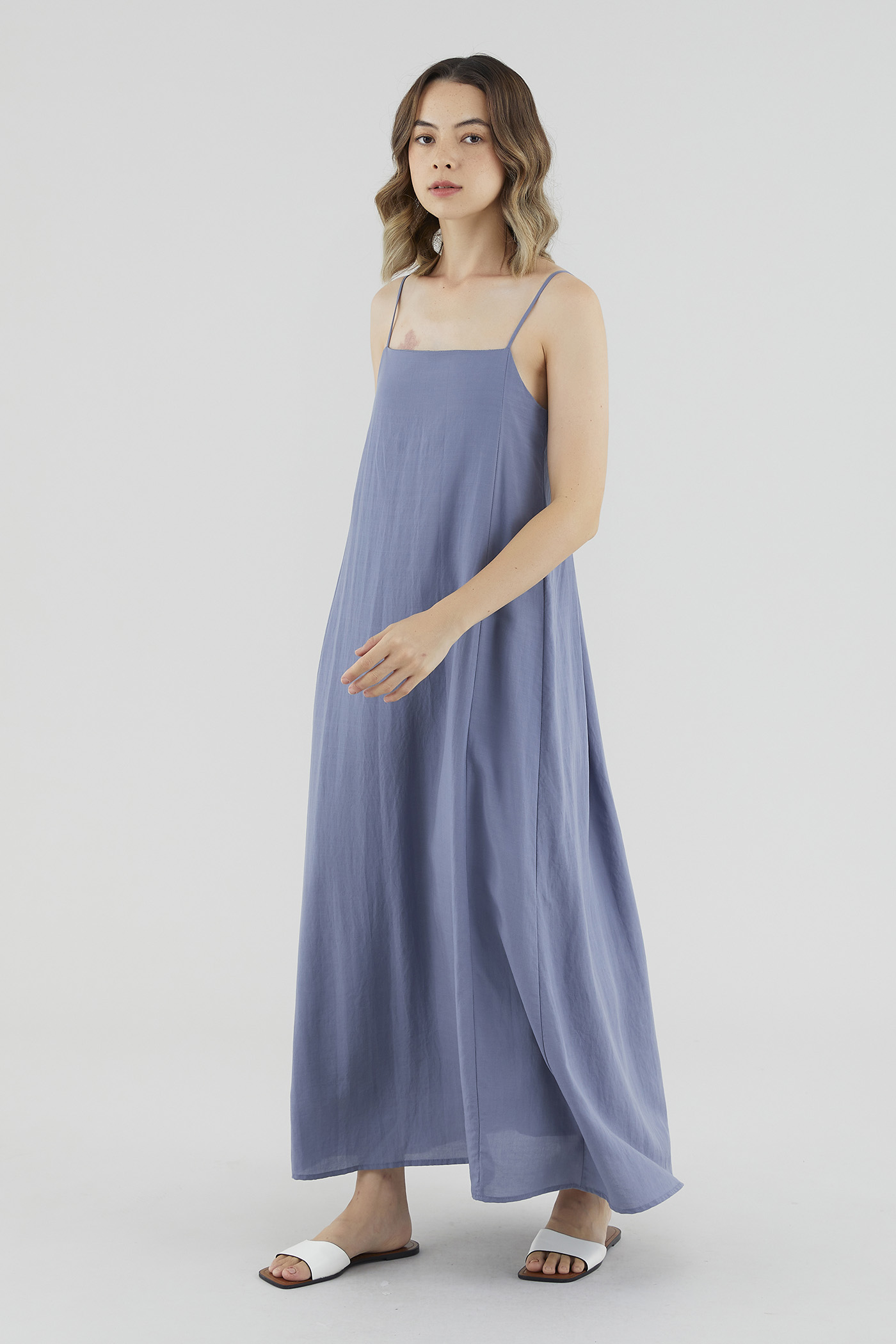 Shanelle Back-Pleat Dress