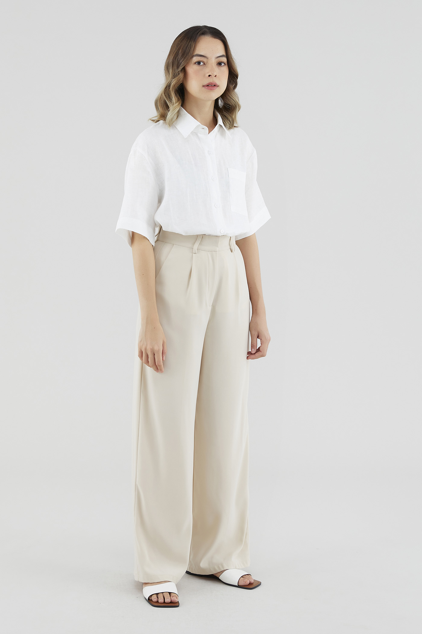 Jeneca Linen Short Sleeve Shirt