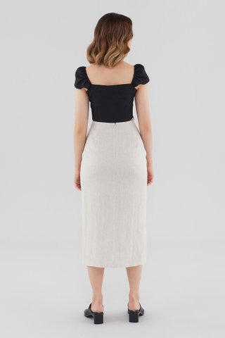 Jacki Linen Cap-Sleeve Blouse