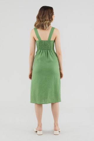 Mayven Linen Ruched Dress