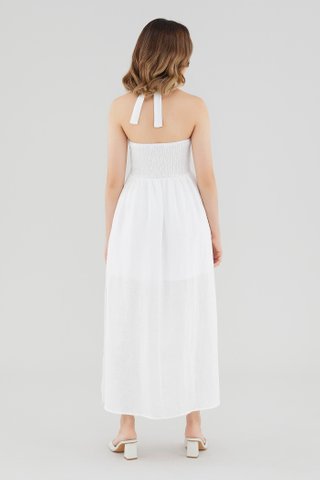 Kaliyah Linen Halter-Neck Dress