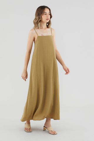 Shanelle Back-Pleat Dress