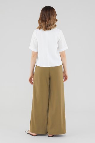 Genifer Linen Single-Button Top