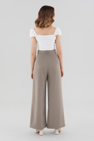 Jacki Linen Cap-Sleeve Blouse