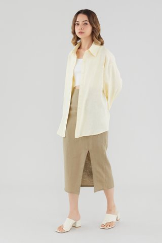 Elisia Linen Slip Skirt