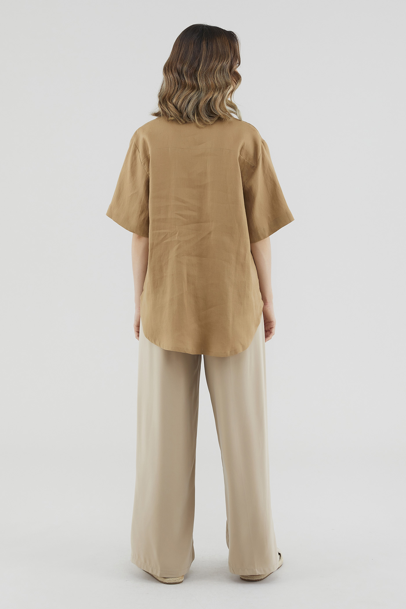 Jeneca Linen Short Sleeve Shirt