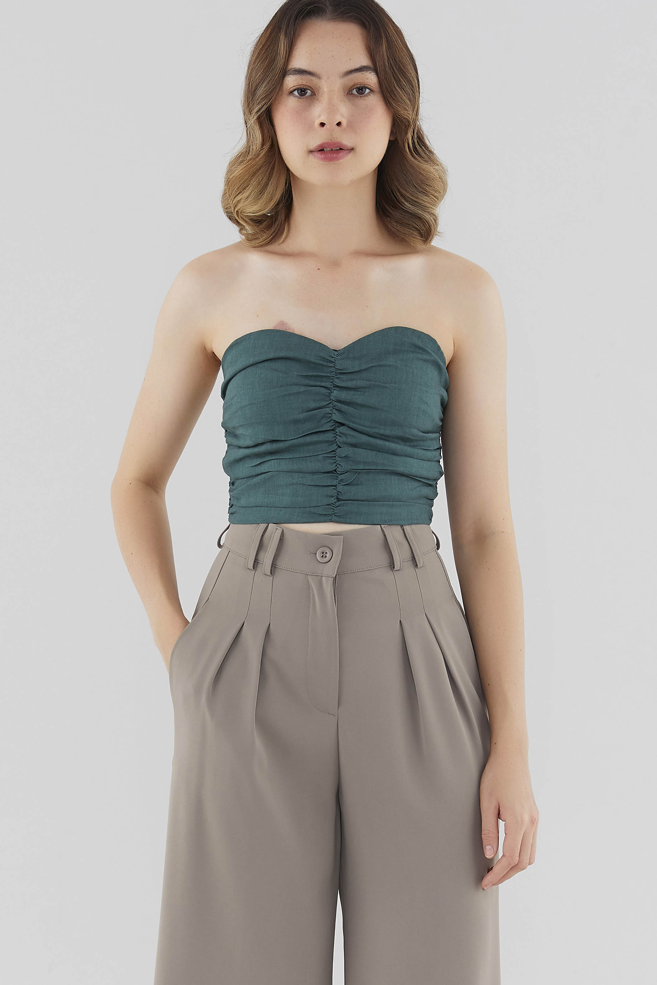 Suzie Linen Tube Top