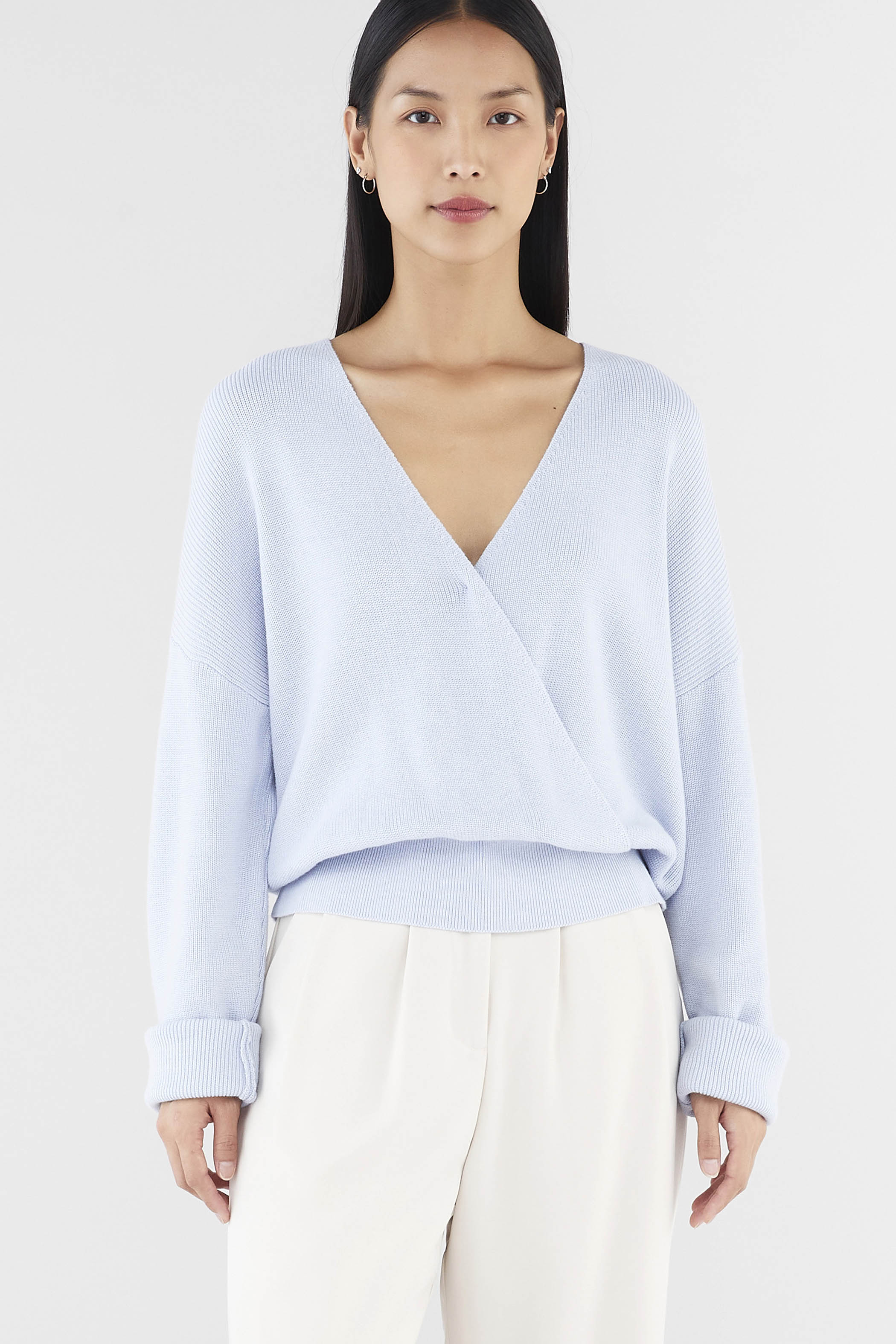 Elayne Wrap Knit Blouse