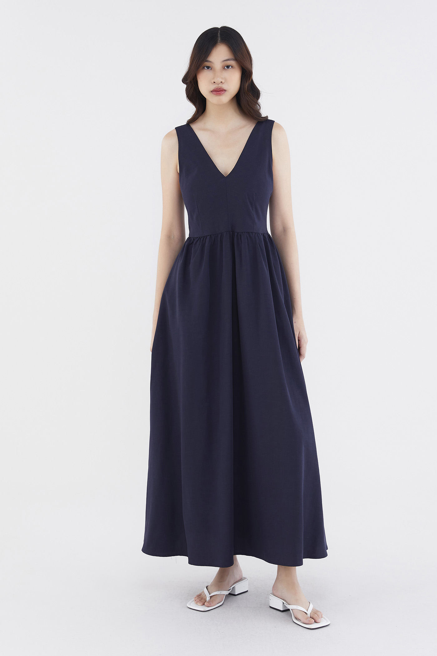 Hazell Padded V-Neck Dress