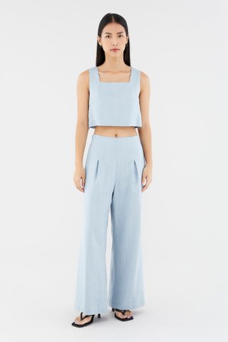 Gwenivere Linen Square Neck Top