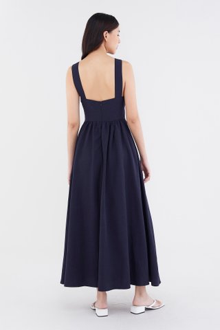 Hazell Padded V-Neck Dress