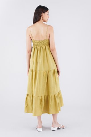 Rorie Linen Tiered Dress